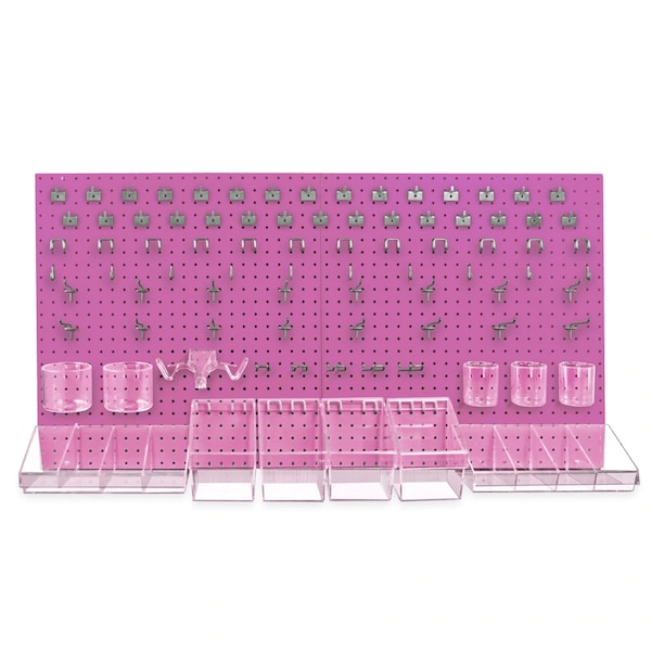 125-Piece Pegboard Organizer Kit (2 - 24"x24")